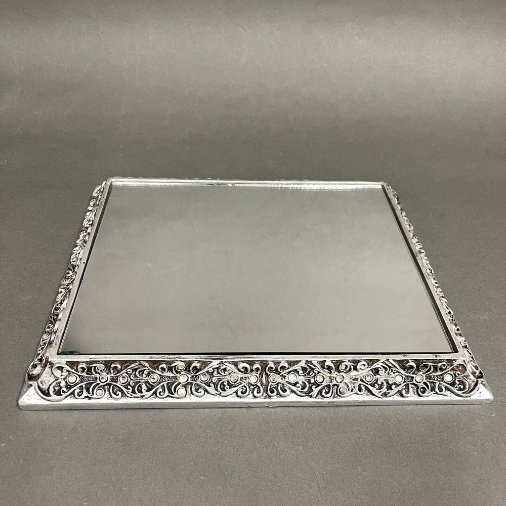 Home for the Holidays Nativity Jeweled Mirror Base Replacement Silver-tone‎